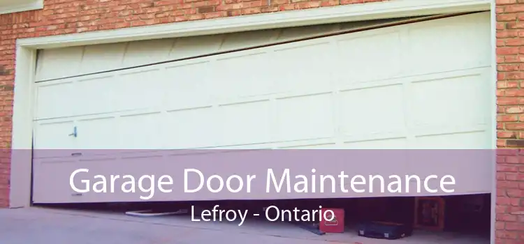Garage Door Maintenance Lefroy - Ontario