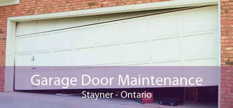 Garage Door Maintenance Stayner - Ontario